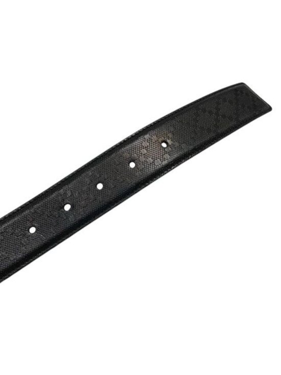 Gucci Belt Buckle Logo Silver 90 36 Black